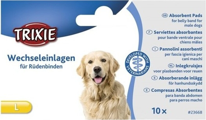 Innlegg til Boyband for hannhund 10 stk L