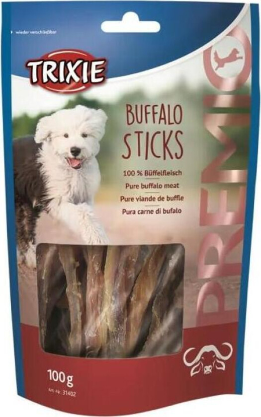 Premio Buffalo Sticks Godbiter til hund 100 g