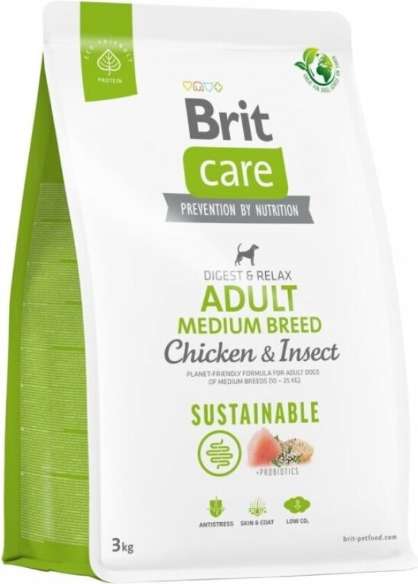 Brit Care Dog Sustainable Adult Medium Breed (3 kg)
