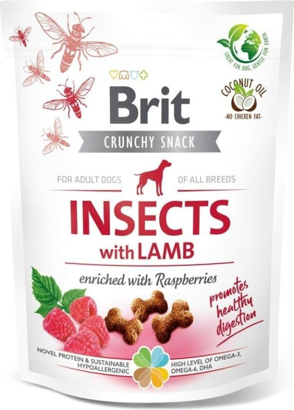 Brit Care Crunchy Snack Insects Lamb 200 g