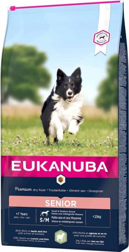 Eukanuba Dog Senior Small & Medium Breed Lamb & Rice (12 kg)