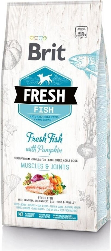 Brit Fresh Fish with Pumpkin Adult Large (12 kg)