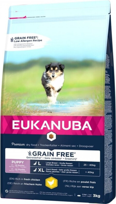 Eukanuba Puppy Grain Free Large & Giant Chicken (3 kg)