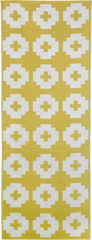 Flower gulvteppe sun (gult) 70x150 cm