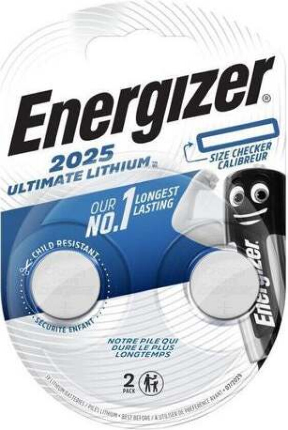 Energizer® CR2025 Lithium Perfomance batterier