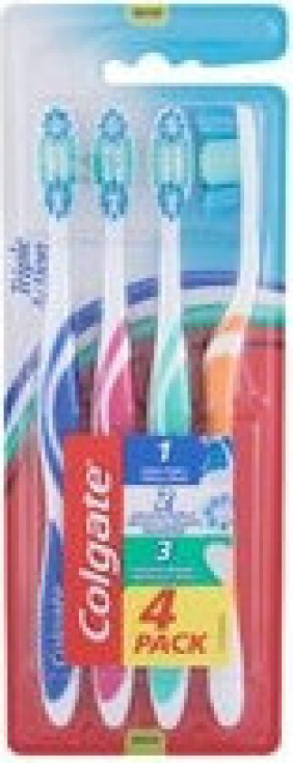 Colgate Tannbørste Triple Action 4pk