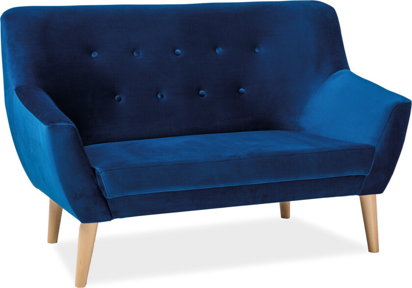 Enordic 2-seters Sofa - Blå/BokTre