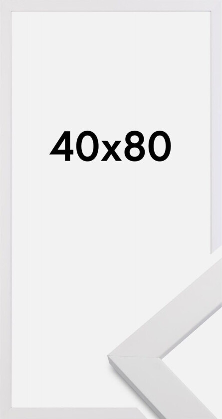 Ramme White Wood 40x80 Cm