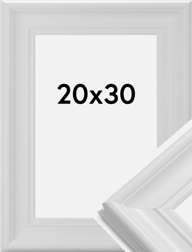 Ramme Mora Premium Hvit 20x30 Cm