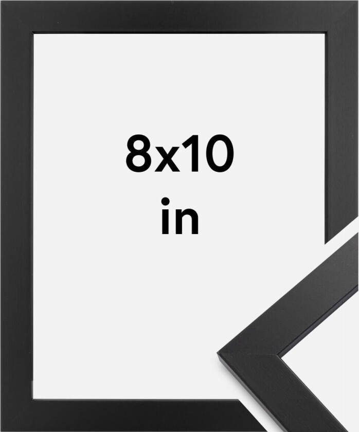 Ramme Black Wood Akrylglass 8x10 Inches (20,32x25,4 Cm)