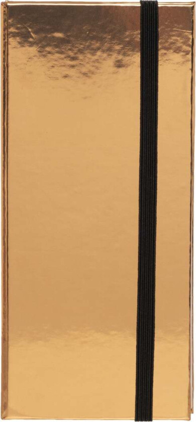 Notatbok m/klistrelapper Luxe Metallic