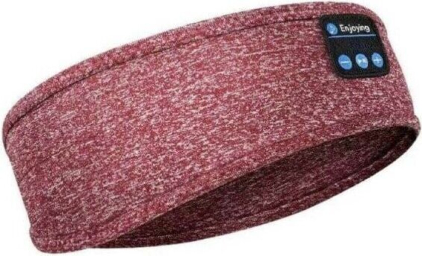 Sovehodetelefoner - Hodebånd og øyemaske med Bluetooth-hodetelefoner Rød