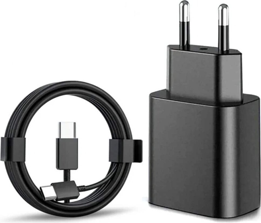 Hurtiglader 45W for Samsung USB-C + 2M USB-C-kabel