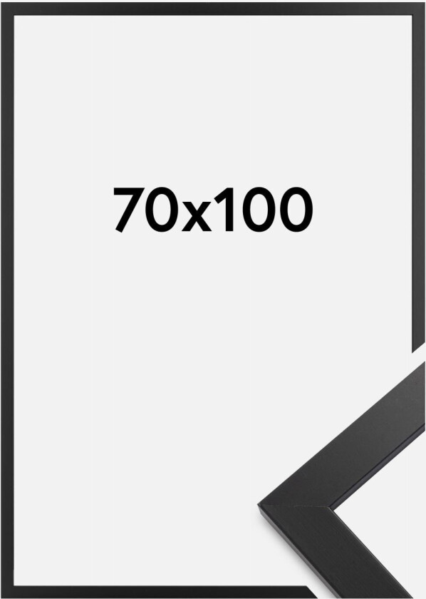 Ramme Black Wood Akrylglass 70x100 Cm