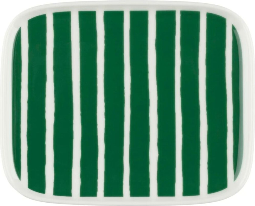 Oiva Piccolo tallerken 12x15 cm White-green