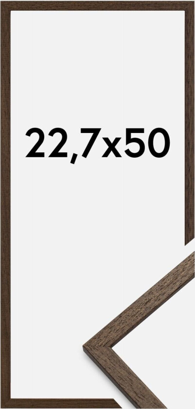 Ramme Edsbyn Akrylglass Valnøtt 22,7x50 Cm