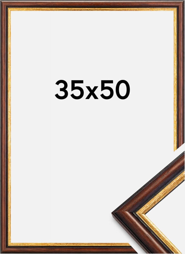 Ramme Siljan Akrylglass Brun 35x50 Cm