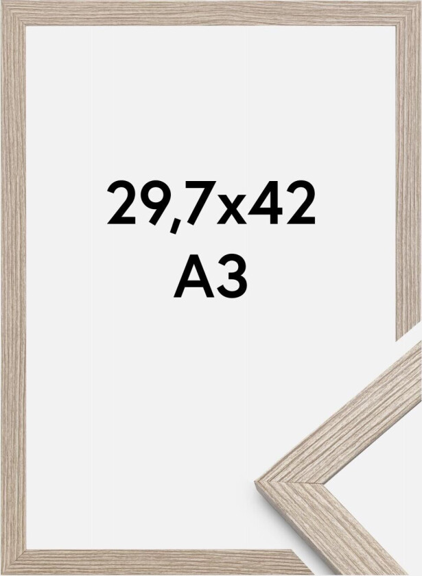 Ramme Stilren Akrylglass Greige Oak 29,7x42 Cm (A3)