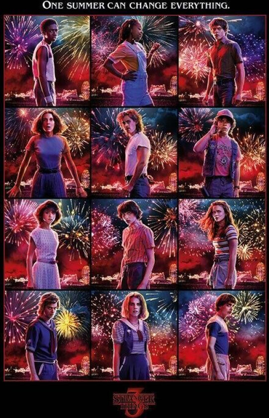 Pyramid Stranger Things plakatpakke Character Montage S3 61 x 91 cm (5)