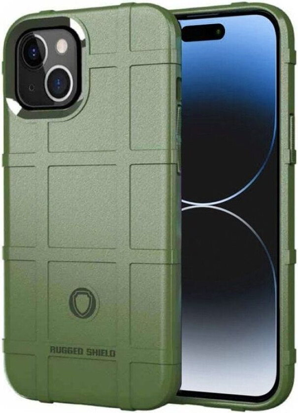 Rugged Shield deksel Apple iPhone 15 - Grønn
