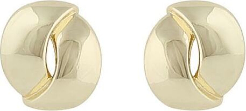 Snö Of Sweden Aero Round Earring Plain Gold