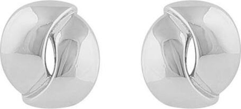 Snö Of Sweden Aero Round Earring Plain Silver