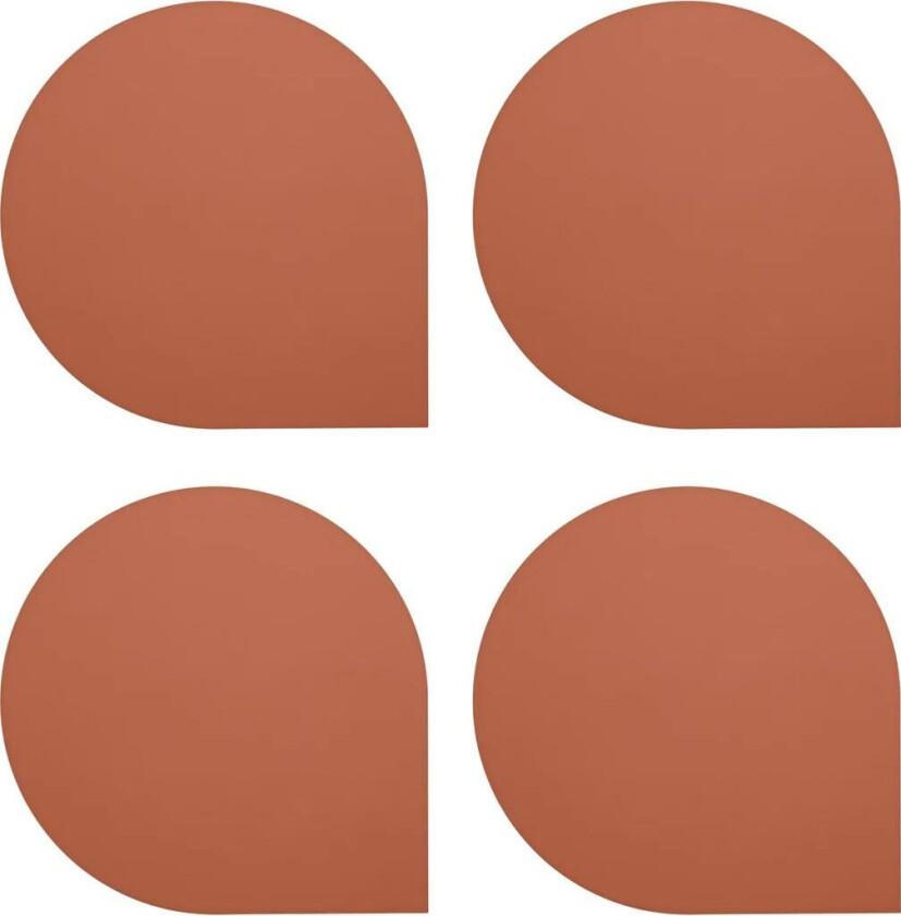 Stilla glassunderlag 4-pakning Gingerbread