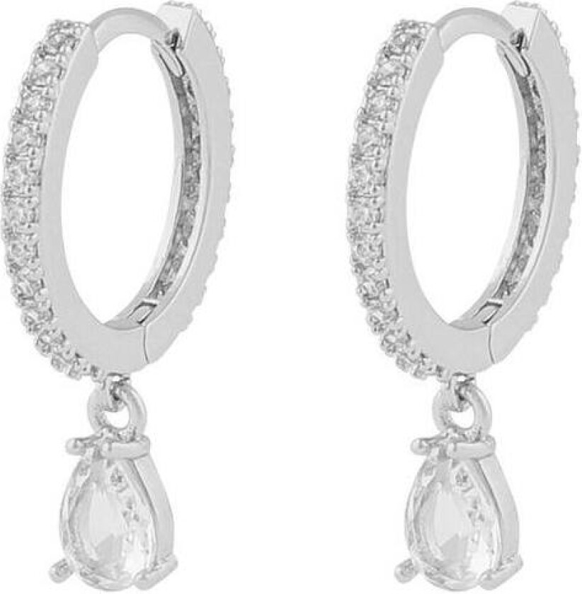 Snö Of Sweden River Ring Pendant Earring Silver/Clear