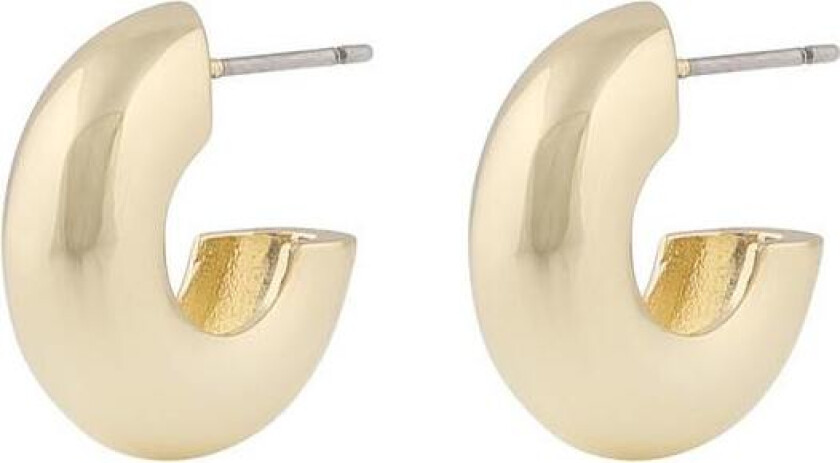 Snö Of Sweden Addison Small Oval Earring Plain Gold