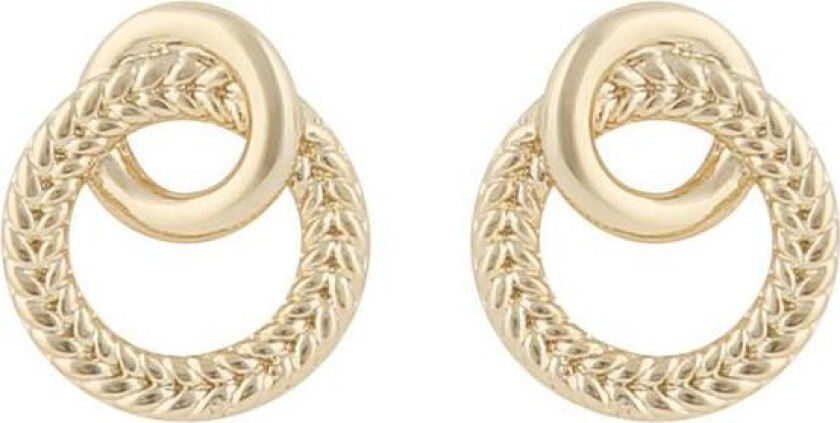 Snö Of Sweden Addison Irregular Earring Plain Gold
