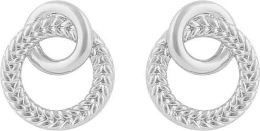 Snö Of Sweden Addison Irregular Earring Plain Silver