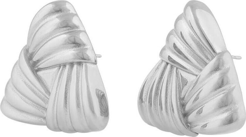 Snö Of Sweden Dakota Angle Earring Plain Silver