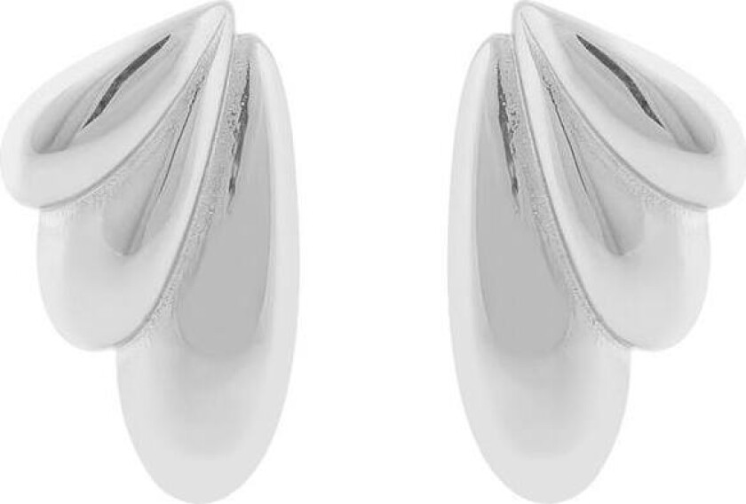Snö Of Sweden Dakota Wide Drop Earring Plain Silver