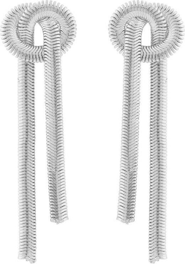 Snö Of Sweden Dakota Tassel Earring Plain Silver