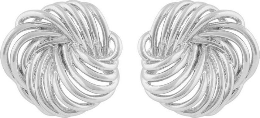 Snö Of Sweden Dakota Big Round Earring Plain Silver