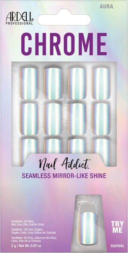 Ardell Nail Addict Chrome Collection Aura