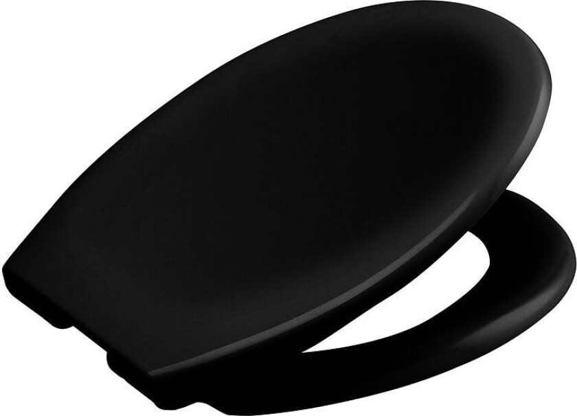 Toalettsete Soft Touch Svart Duschy