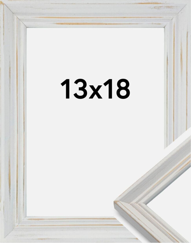 ZEP Ramme Vintage Home Hvit 13x18 Cm