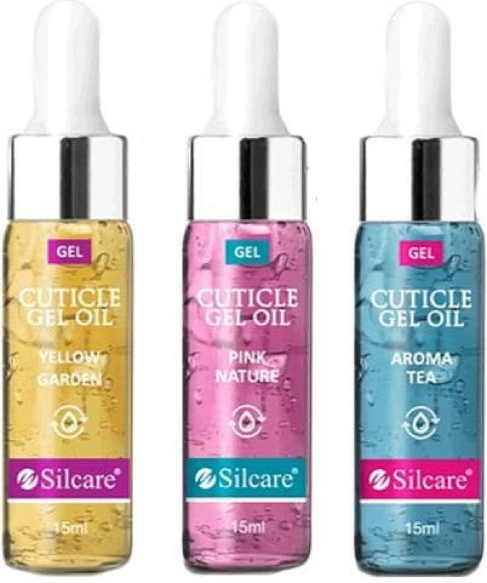 3-pack Nagelbandsolja Cuticle Gel Oil - Garden, Nature, Tea