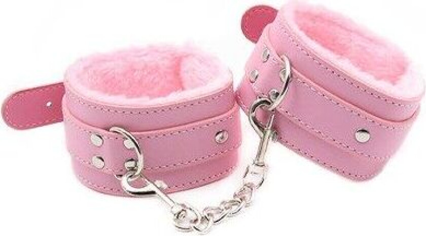 Premium Fur Lined Wrist Restraints Pink Håndjern