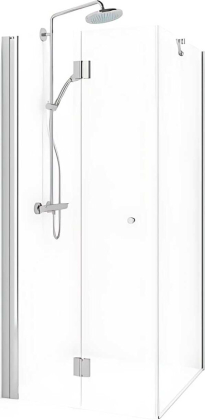 Spirit Dusjhjørne Vik Swing - med Knott Krom / 100x70cm Klart Glass