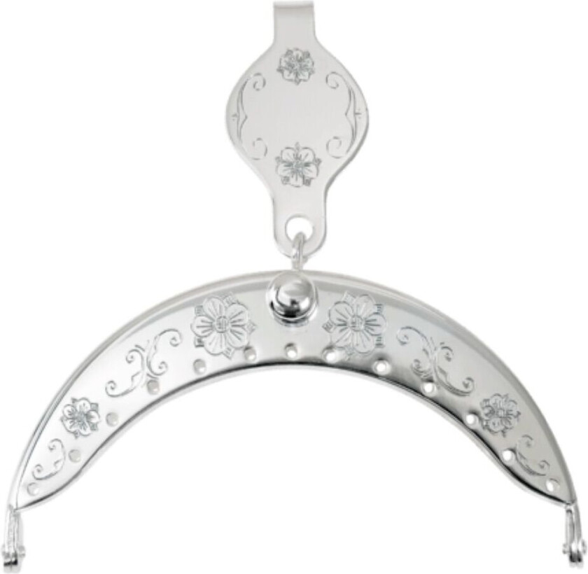 Veskelås Olavsrosen i forsølvet Messing