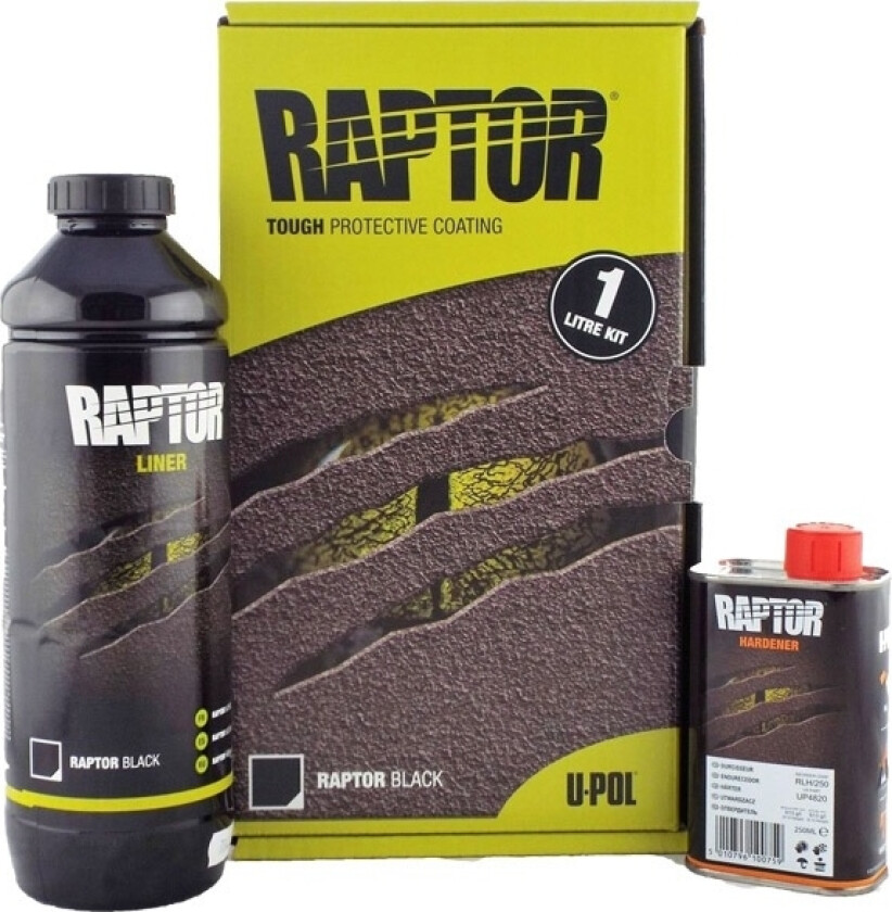 Raptor Bedliner m/Herder 1 Liter