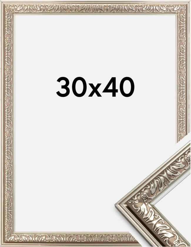 Ramme Nostalgia Sølv 30x40 Cm