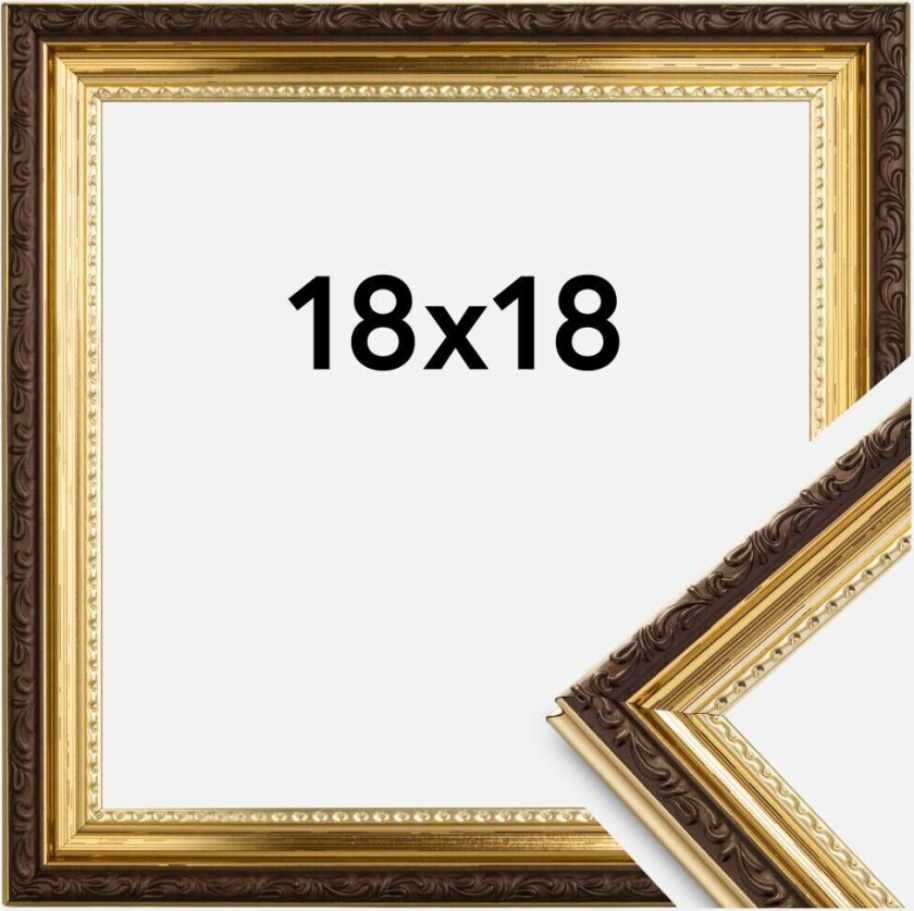 Ramme Abisko Akrylglass Gull 18x18 Cm