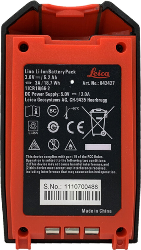 LEICA LINO BATTERI LI-ION