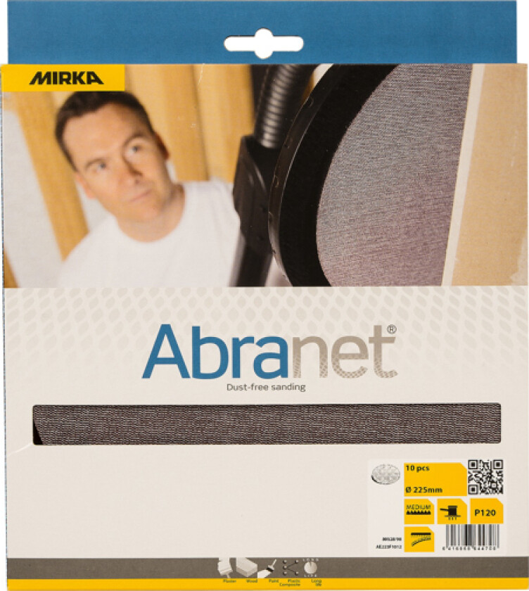 Abranet 225MM 10 Stk. P80