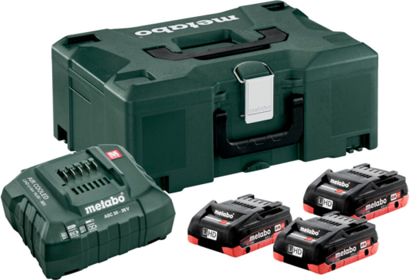 Batteripakke 18V 3 x 4,0AH LIHD Med Lader