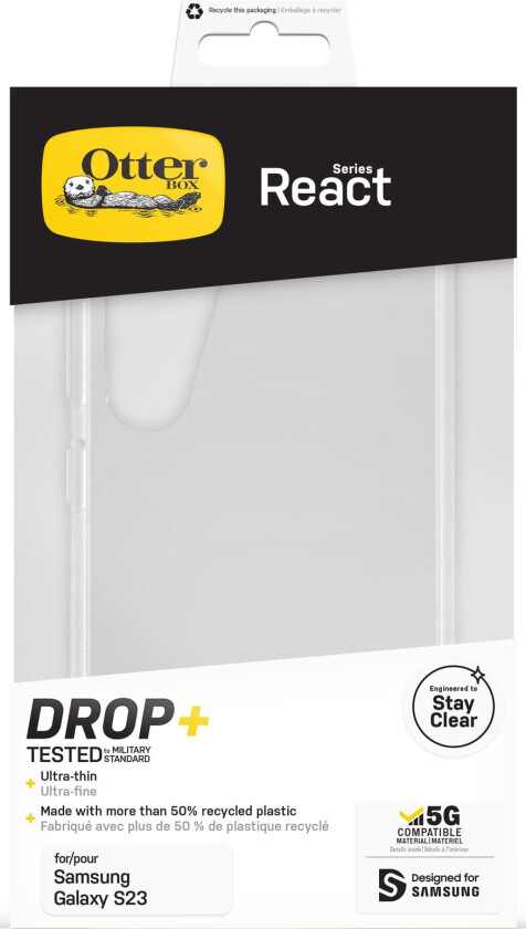 OtterBox React Samsung Galaxy S23 deksel