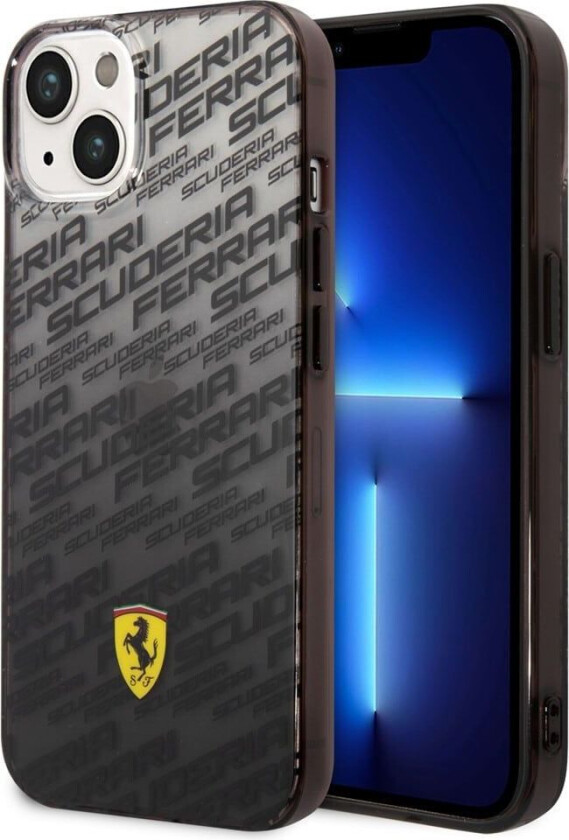 Ferrari iPhone 14 Deksel Gradient Scuderia Svart
